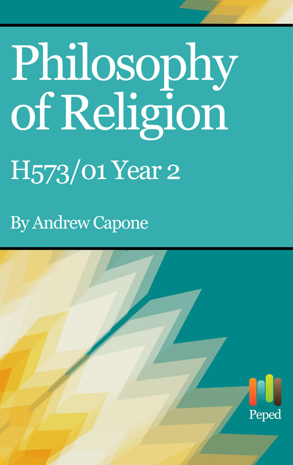H573 01 Philosophy of Religion New Spec Year 2