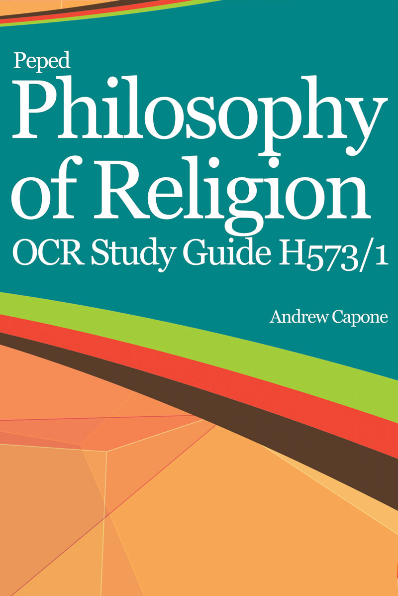 Philosophy of Religion OCR Study Guide H573/1